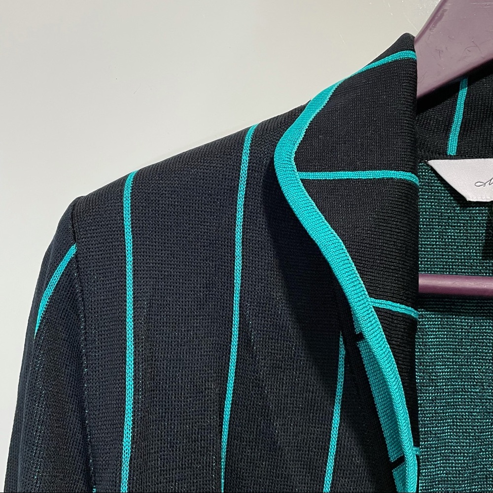 NWOT Ming Wang Open Striped Sweater Jacket Cardigan - Picture 3 of 6